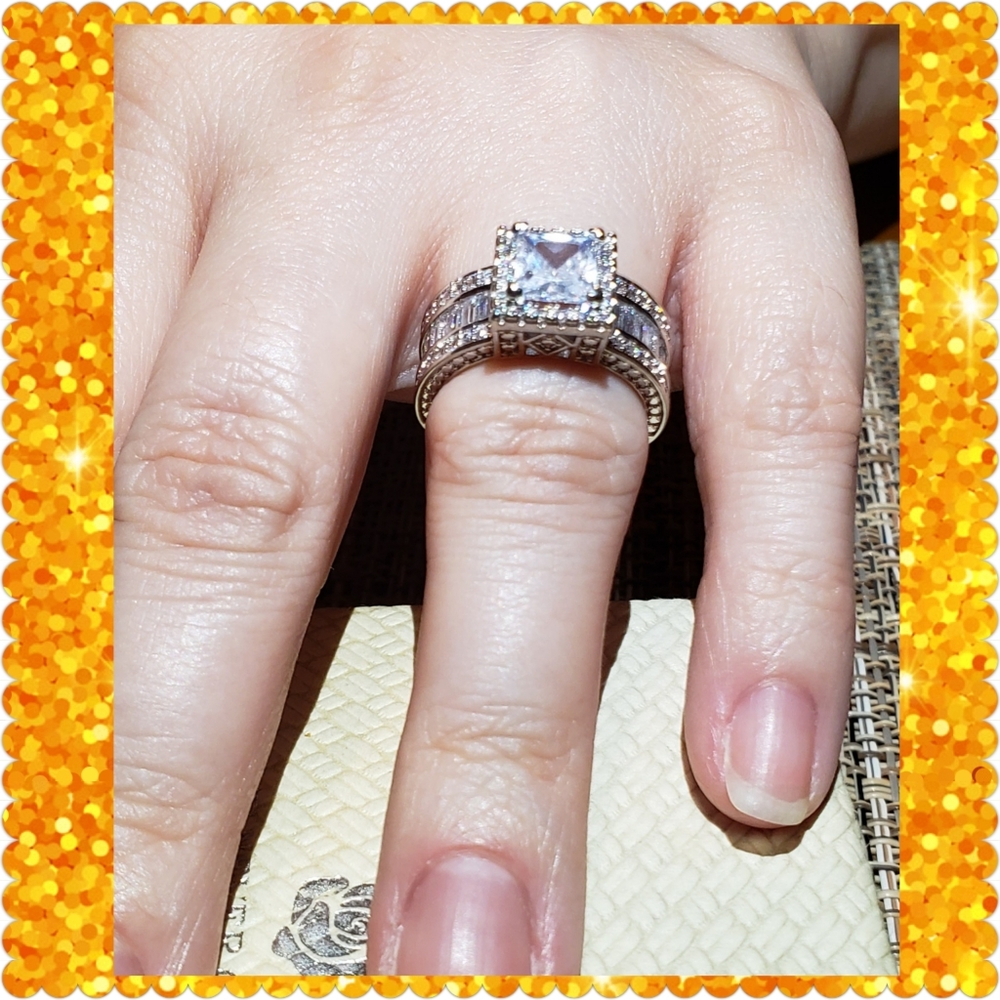 💕💕JUST IN💕💕14K White Gold Filled Sapphire - Picture 5 of 5